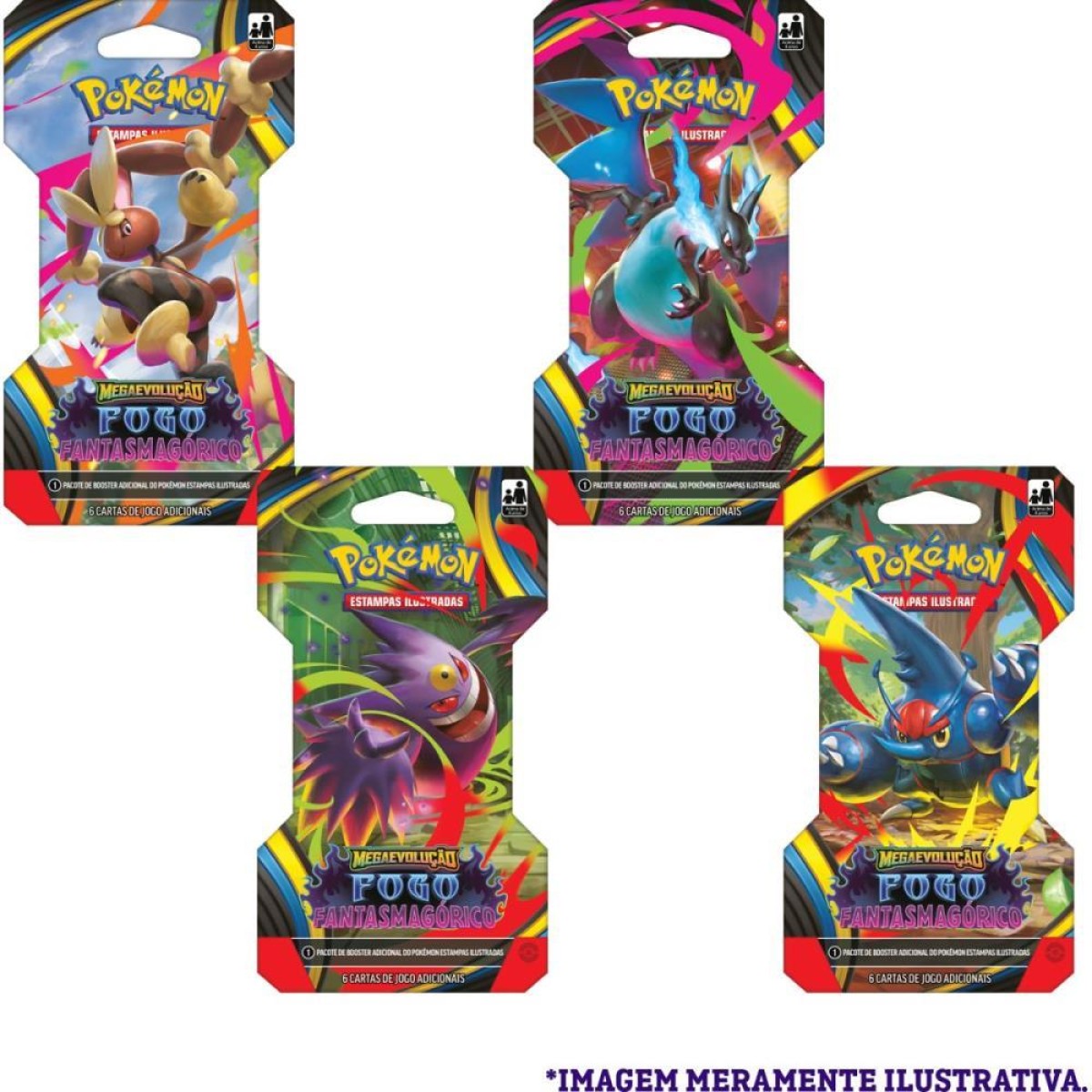 Jogo De Cartas Pokemon Me02 Fogo Fantasmagori