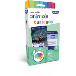 Jogo Educativo Cartas Geniais Animais Curiosos C/32