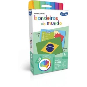 Jogo Educativo Cartas Geniais Bandeiras Mundo C/56