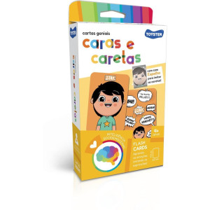 Jogo Educativo Cartas Geniais Caras E Caretas C/32