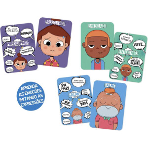 Jogo Educativo Cartas Geniais Caras E Caretas C/32-128324-87851