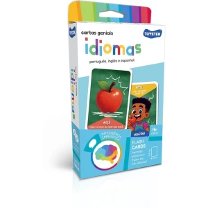 Jogo Educativo Cartas Geniais Idiomas C/36