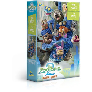 Quebra-cabeca Cartonado Zootopia 2 200 Pecas-128320-71173