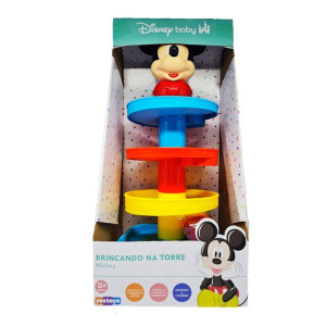 Primeira Infância Torre De Atividades Mickey Mouse 37 Cm - Caixa Aberta