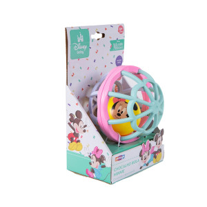 Primeira Infância Bola Chocalho Minnie Sensorial 11 Cm - Caixa Aberta