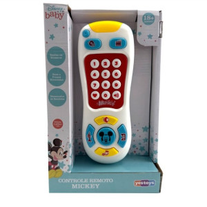 Primeira Infância Controle Remoto Mickey Botões Coloridos 17 Cm - Caixa Aberta