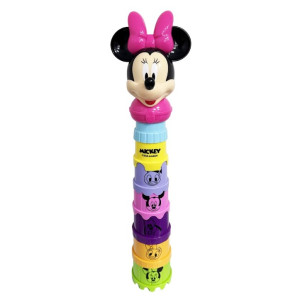 Banho E Higiene Copinhos De Empilhar Minnie Coloridos 47 Cm - Caixa Aberta