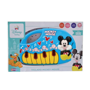 Musical Teclado Mickey Mouse 22 Cm - Caixa Com Visor