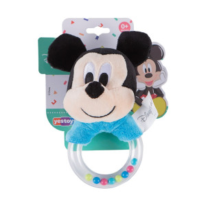 Primeira Infância Chocalho De Pelúcia Mickey 16 Cm - Solapa