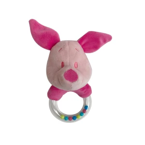 Primeira Infância Chocalho De Pelúcia Leitão Macio E Seguro Sensorial 19 Cm - Solapa