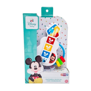 Musical Guitarra Com Mordedor Disney Com Funções Musicais 15 Cm - Caixa Adesivada