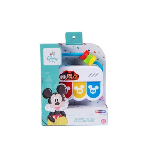 Musical Teclado Com Mordedor Estimula Coordenação Motora E Percepção Auditiva 3 Cm - Caixa Aberta