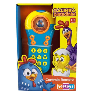 Primeira Infância Controle Remoto Galinha Pintadinha Design Exclusivo Estimula Coordenação Motora...