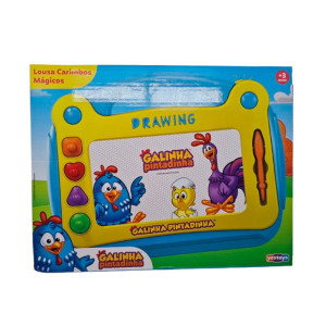 Lousa Carimbos Mágico Com 4 Carimbos Magnéticos-20215-803-19174