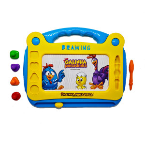 Lousa Carimbos Mágico Com 4 Carimbos Magnéticos-20215-803-74857