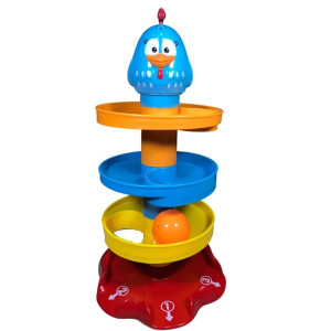 Primeira Infância Torre Da Popó Galinha Pintadinha Estimula Coordenação Motora E Raciocínio 85 Cm...