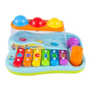 Musical Pianinho Bate E Toque Galinha Pintadinha Com Personagens 26 Cm - Caixa Aberta