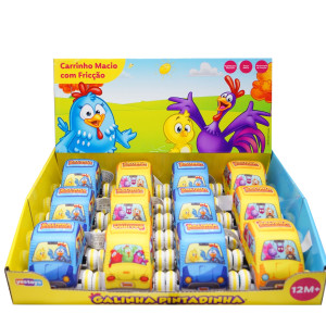 Primeira Infância Carrinho Macio Com Fricção Galinha Pintadinha 7 Cm - Solapa