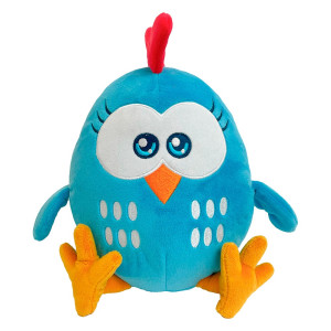 Pelúcia Galinha Pintadinha Popó Original Média 28 Cm - Caixa Aberta