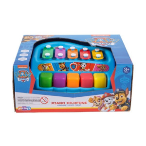 Musical Piano Xilofone Patrulha Canina Estimula Coordenação Motora E Percepção Sonora 18 Cm - Cai...