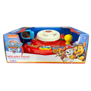 Primeira Infância Volantinho Divertido Patrulha Canina Design Exclusivo 8 Cm - Caixa Aberta