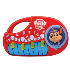 Musical Teclado Chase Patrulha Canina Design Temático E Estimula Habilidades 22 Cm - Caixa Com Visor