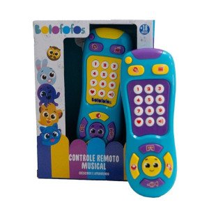 Primeira Infância Controle Remoto Bolofofos Com Sons E Músicas 5 Cm - Caixa Com Visor