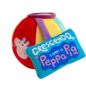 Primeira Infância Bola Macia De Atividades Peppa Pig Sensorial 21 Cm - Cartela