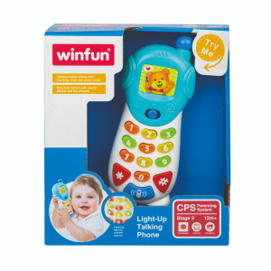 Musical Celular Luminoso Falante Com Luz E Som 18 Cm - Caixa Litografada