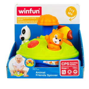 Primeira Infância Gira Gira Amigos Animais 18 Cm - Caixa Litografada