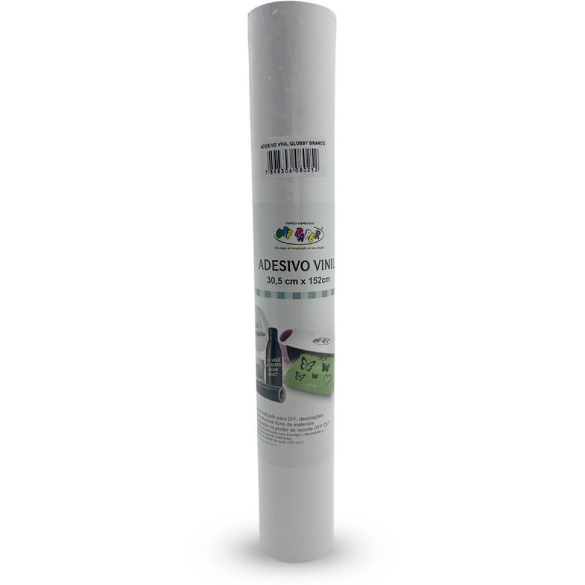 Papel Fotografico Inkjet A4 Vinil Adesivo Bco 30,5x152c