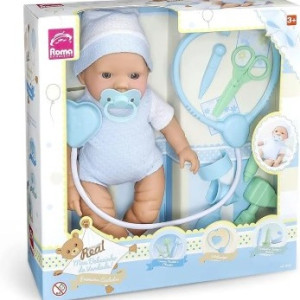 Boneca Roma Reborn Escolinha 16 Cm - Caixa Litografada