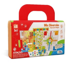 Jogo Mix Diversao 3 Em 1 13 Cm - Caixa Litografada