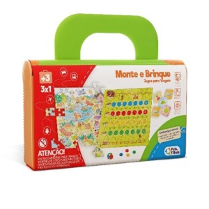 Jogo Monte E Brinque 3 Em 1 13 Cm - Caixa Litografada