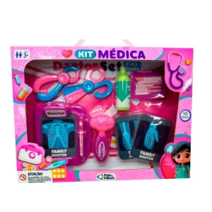 Faz De Conta Kit Medica 59 Cm - Caixa Litografada
