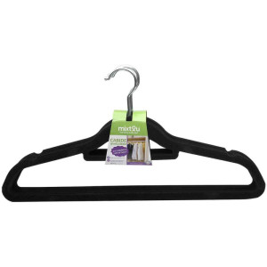 Cabide Veludo Preto C/10 Unidades-127879-19927