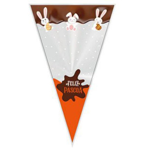Embalagem Para Trufa/cone Cone Chocolatier 18x30cm
