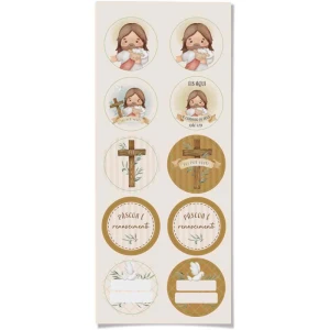 Adesivos Decorados Redondo 10x23cm Renascimento