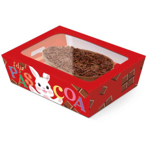 Caixa P/ovo De Pascoa 350g C/colher Felicita