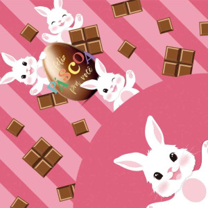 Embalagem P/ovo De Pascoa 35x35cm. Express Felicita Lola