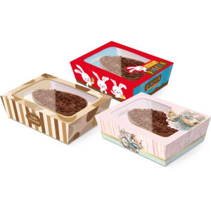 Embalagem P/ovo De Pascoa Cx Visor P/ovo De Colher 350g