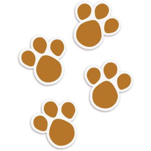 Etiqueta Adesiva Patinhas Caramelo 6,5x6,8cm