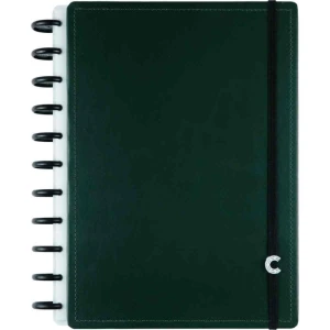 Caderno Inteligente Grande Dark Green 10mat. 140fls 90g