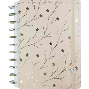 Caderno Inteligente Grande Miss Floral 10mat. 140fls 90g