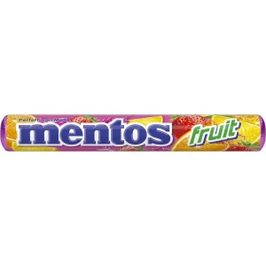 Bala Mentos Stick Frutas 37,5g