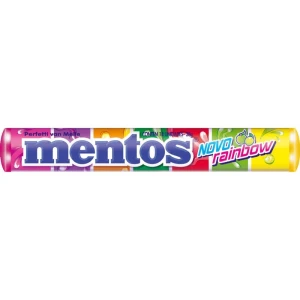 Bala Mentos Stick Rainbow 37,5g