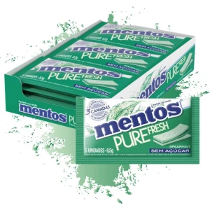 Goma De Mascar Mentos Pure Spearmint 8,5g