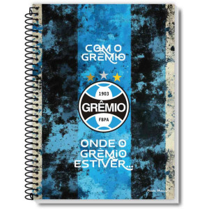 Caderno Espiral 1/4 Capa Dura Gremio 80fls-127732-69738