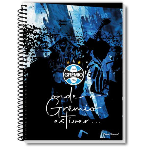 Caderno Espiral 1/4 Capa Dura Gremio 80fls-127732-99342