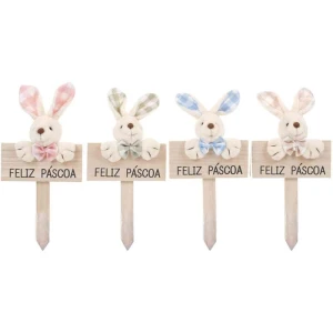 Decoracao De Pascoa Plaquinha Feliz Pascoa (s) 22cm
